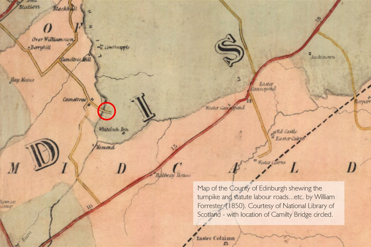 Camilty bridge map 1850.png