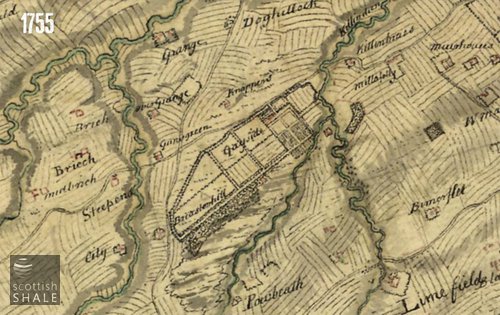 Roy&#x27;s map c.1755. Image courtesy National Library of Scotland.