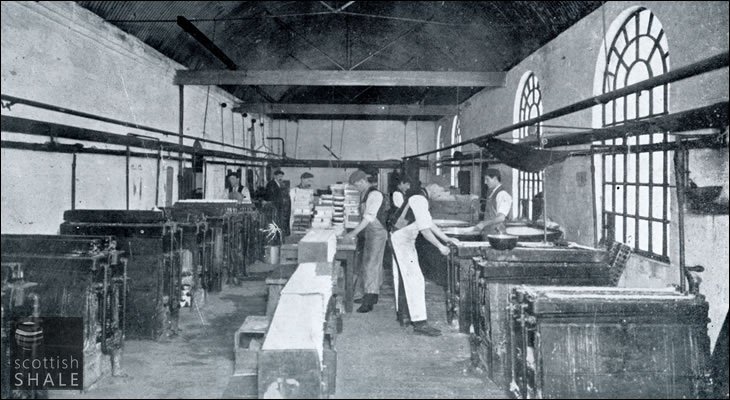 Dee oil works - interior of candle factory, No.2 room