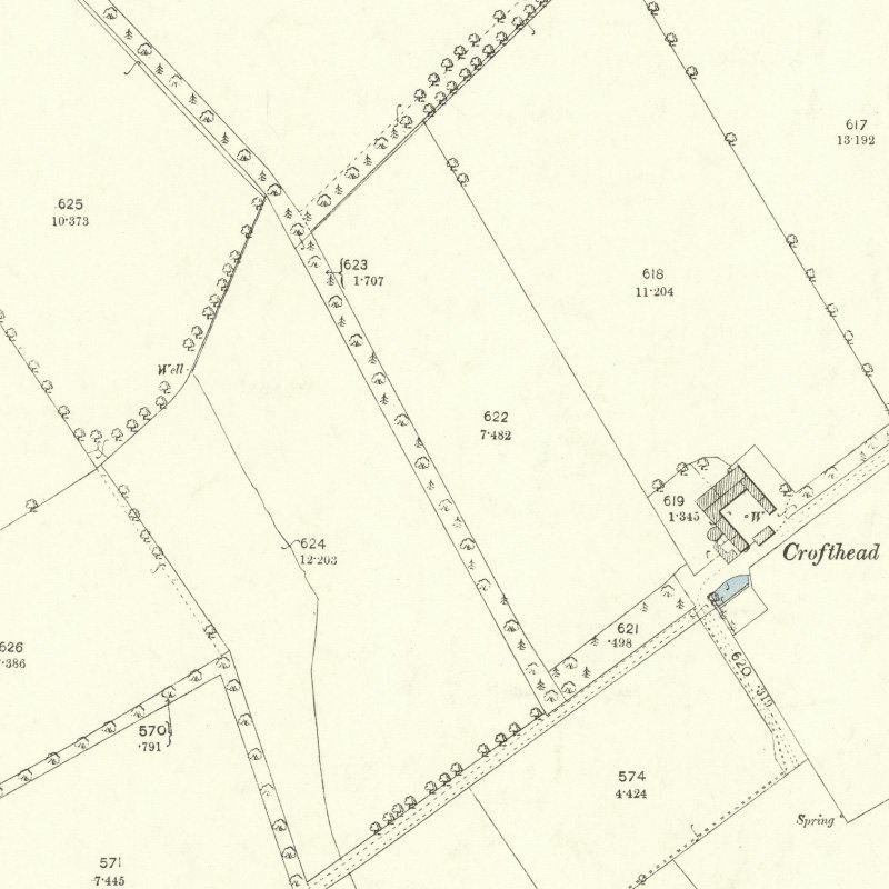 Alderstone No.43 Mine - 25" OS map c.1895, courtesy National Library of Scotland