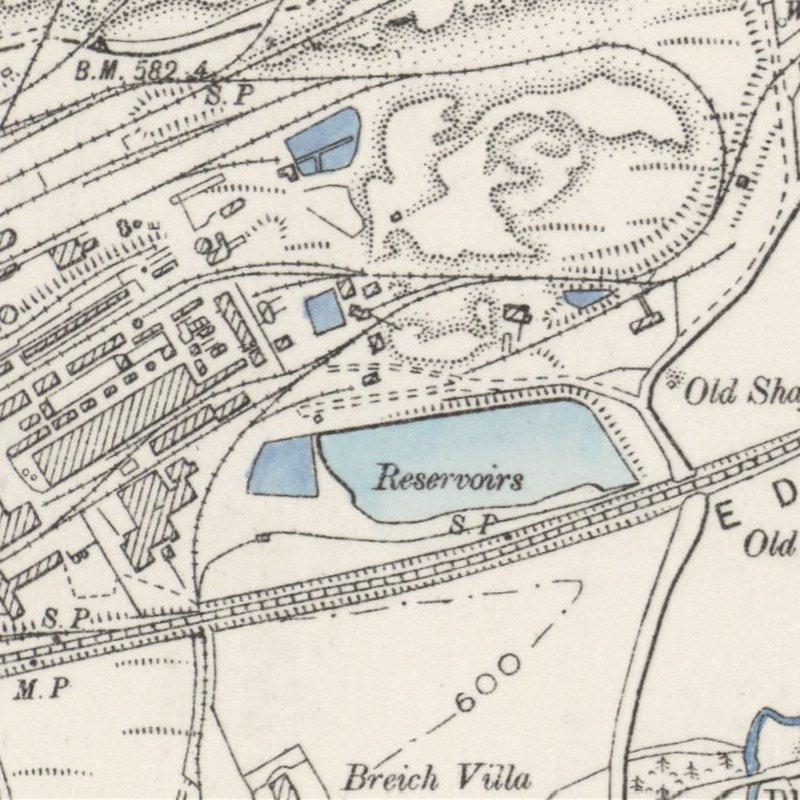 Addiewell No.1 Pit - 6" OS map c.1893, courtesy National Library of Scotland
