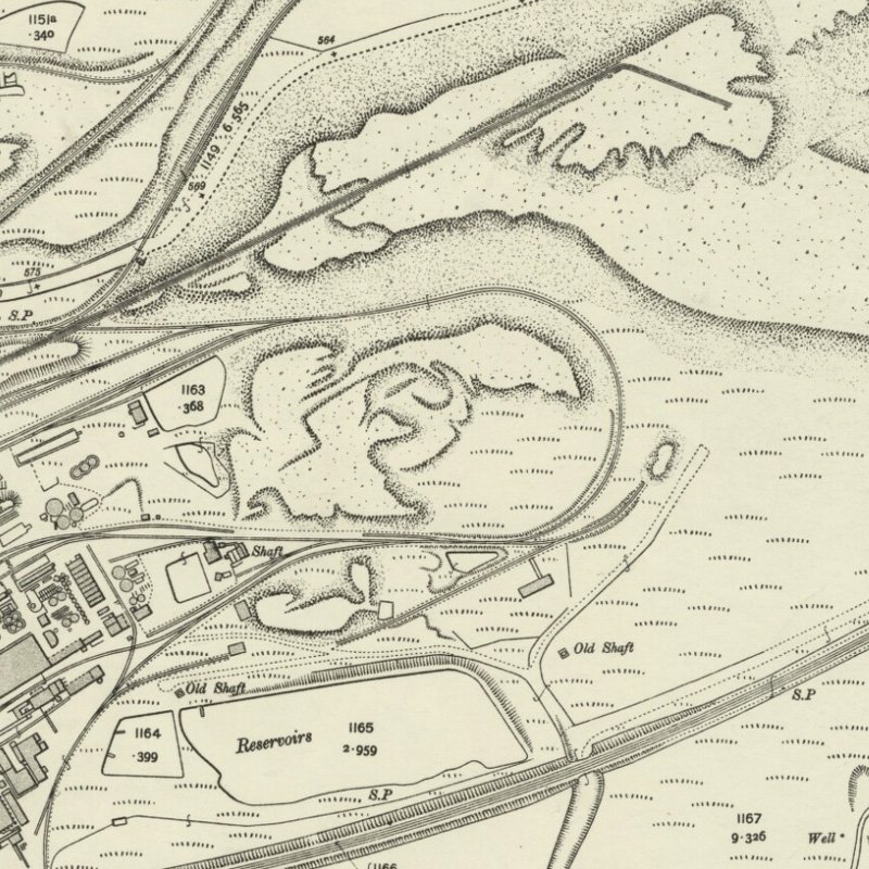 Addiewell No.2 Mine - 25" OS map c.1907, courtesy National Library of Scotland