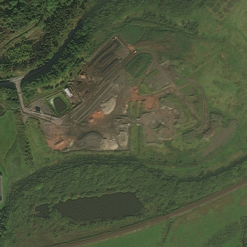 Addiewell No.2 Mine - Aerial, courtesy National Library of Scotland