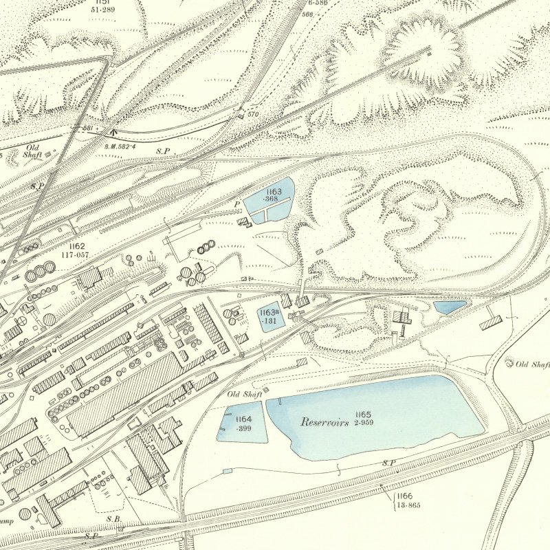 Addiewell No.2 Pit - 25" OS map c.1895, courtesy National Library of Scotland