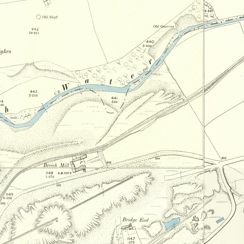 Addiewell No.3 Mine - 25" OS map c.1895, courtesy National Library of Scotland