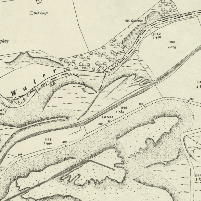 Addiewell No.3 Mine - 25" OS map c.1907, courtesy National Library of Scotland