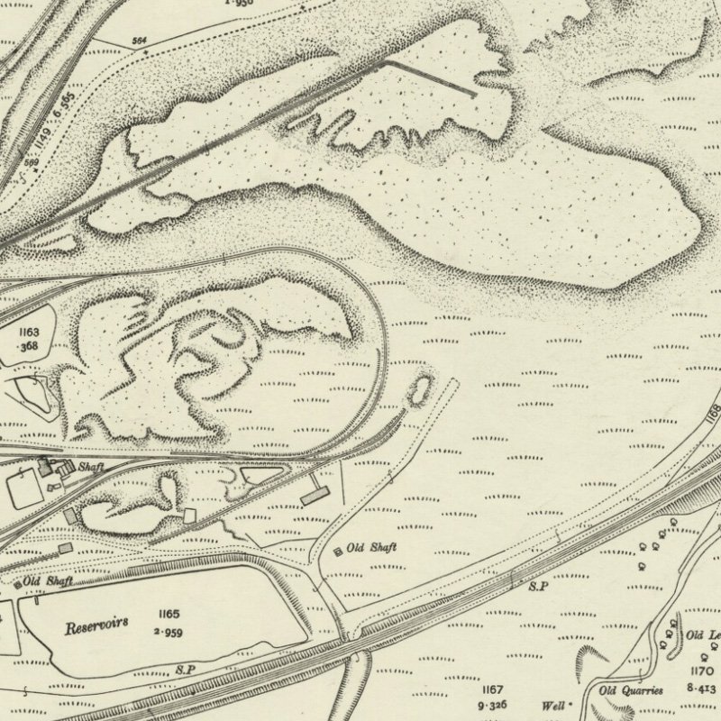 Addiewell No.3 Coal Pit - 25" OS map c.1907, courtesy National Library of Scotland