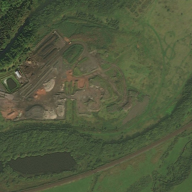 Addiewell No.3 Coal Pit - Aerial, courtesy National Library of Scotland