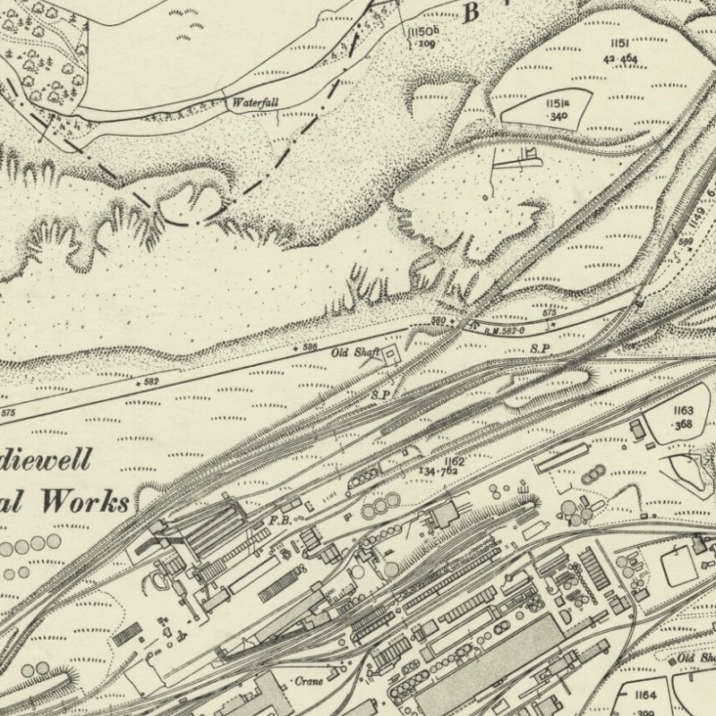 Addiewell No.4 Pit - 25" OS map c.1907, courtesy National Library of Scotland