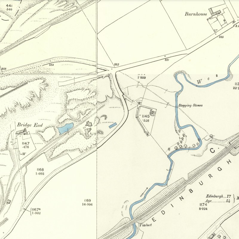 Addiewell No.6 Pit - 25" OS map c.1895, courtesy National Library of Scotland
