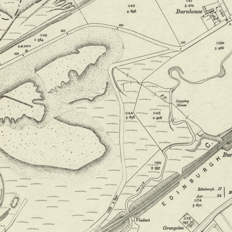 Addiewell No.6 Pit - 25" OS map c.1907, courtesy National Library of Scotland