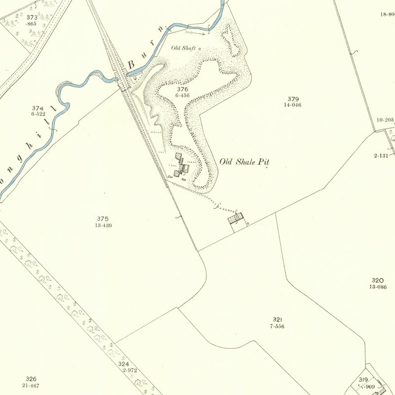 Baads No.17 Mine - 25" OS map c.1897, courtesy National Library of Scotland