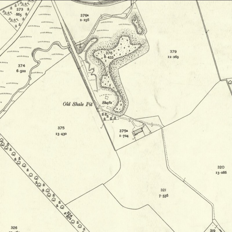 Baads No.17 Mine - 25" OS map c.1907, courtesy National Library of Scotland