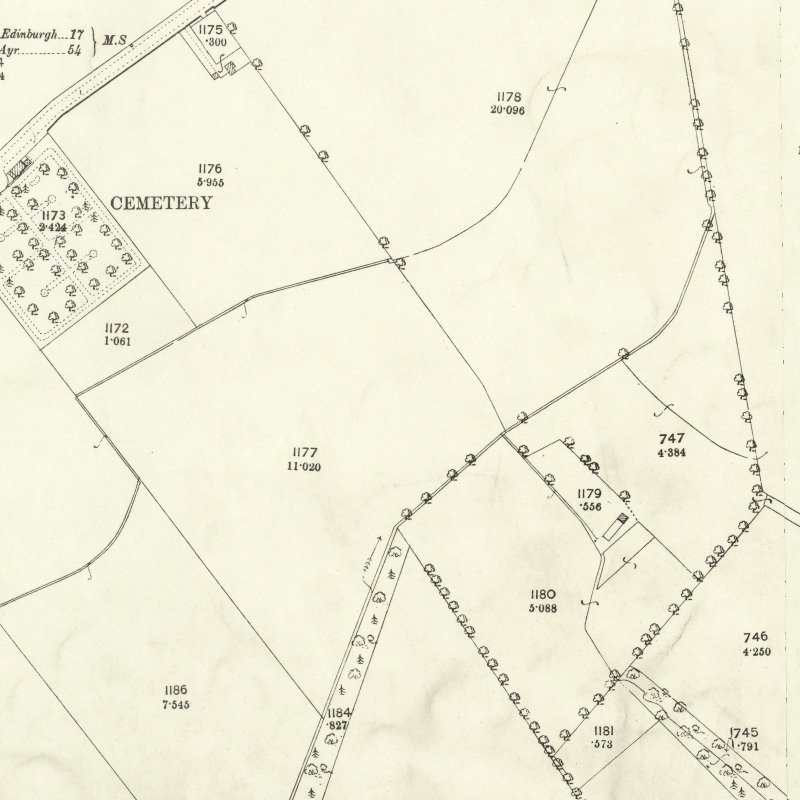 Burngrange No.39 Mine - 25" OS map c.1895, courtesy National Library of Scotland
