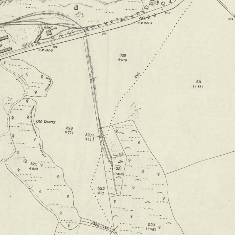 Burntisland No.4 Mine - 25" OS map c.1895, courtesy National Library of Scotland