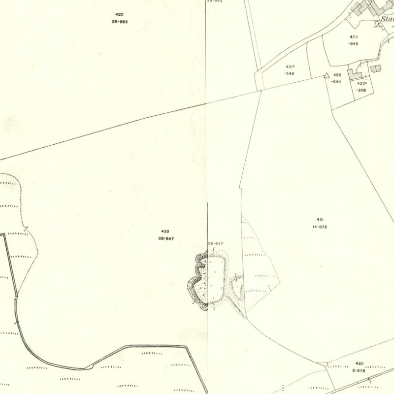 Boghall Raeburn Mine - 25" OS map c.1916, courtesy National Library of Scotland