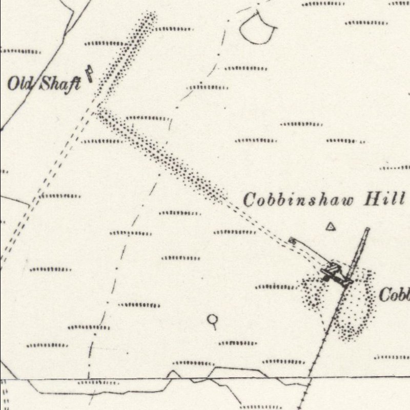 Cobbinshaw South No.28 Mine - 25" OS map c.1895, courtesy National Library of Scotland