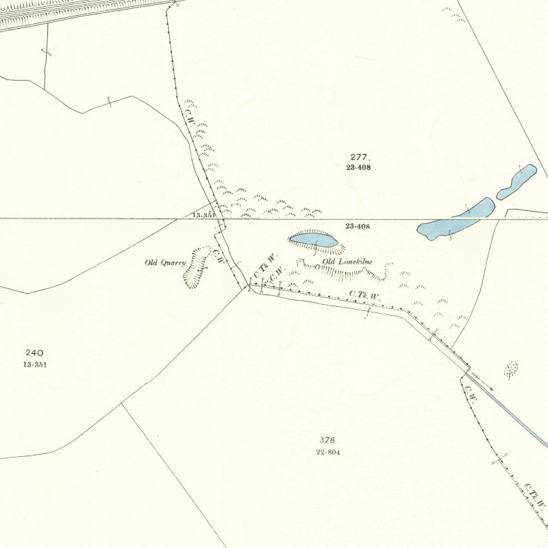 Deans No.5 Mine - 25" OS map c.1895, courtesy National Library of Scotland