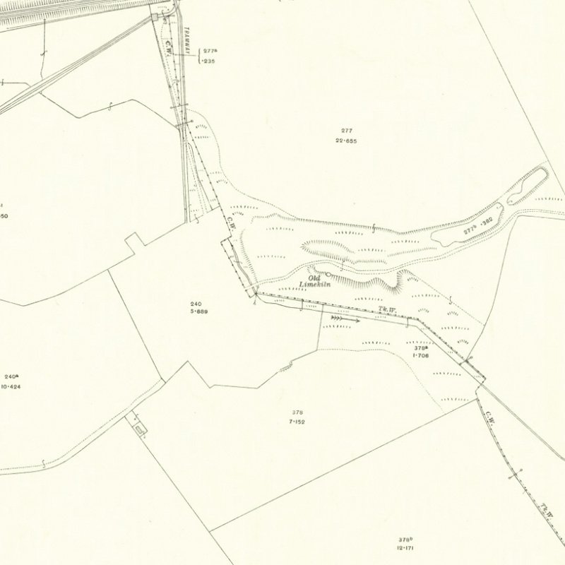 Deans No.5 Mine - 25" OS map c.1916, courtesy National Library of Scotland