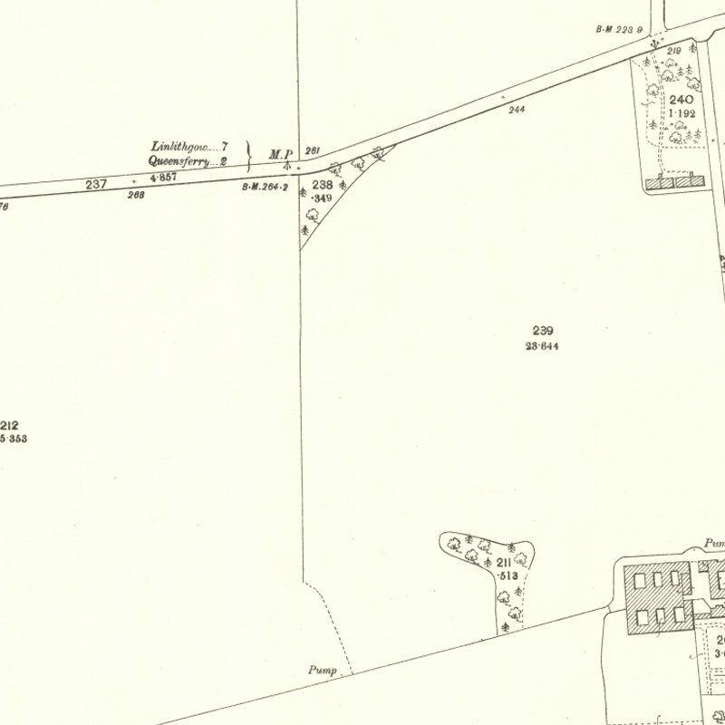 Duddingston No.1 & 2 Mines - 25" OS map c.1895, courtesy National Library of Scotland