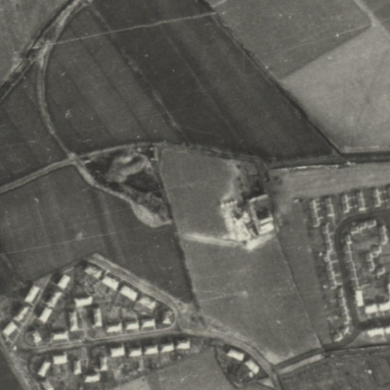 Fivestanks Mine - Aerial Photo, late 1940's, courtesy National Library of Scotland