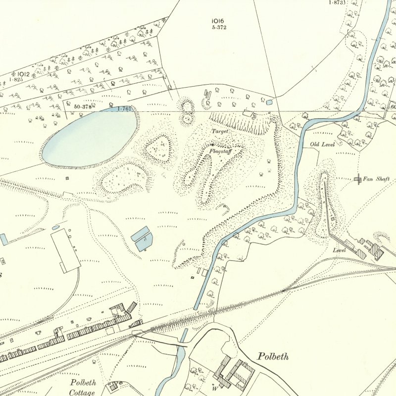 Gavieside No.2 Pit - 25" OS map c.1885, courtesy National Library of Scotland