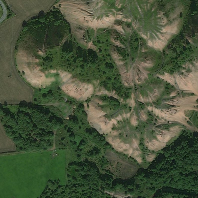 Greendykes South Mine - Aerial, courtesy National Library of Scotland