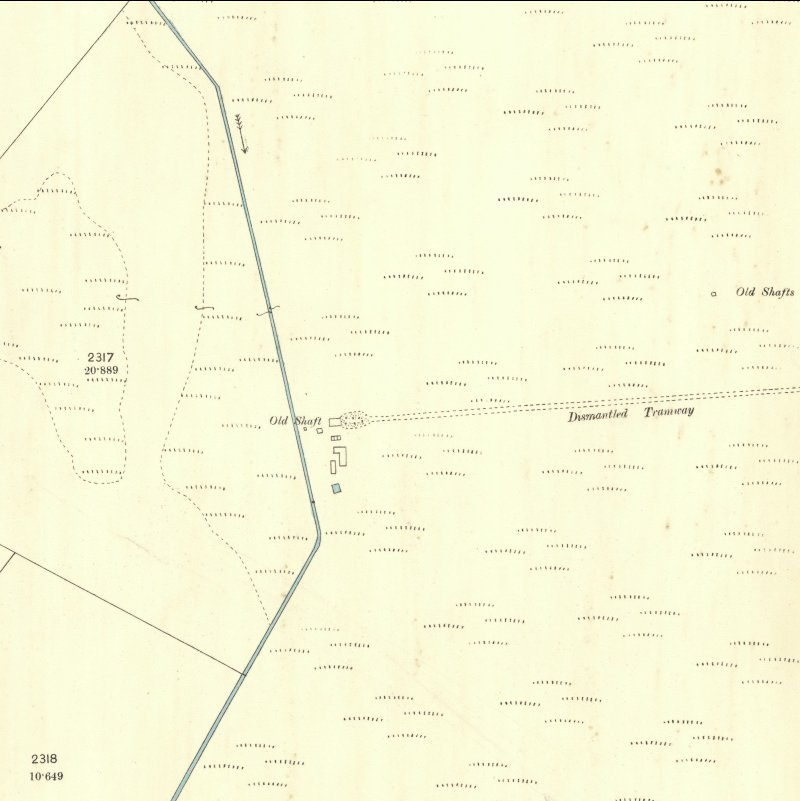Greenfield No.1 Pit - 25" OS map c.1896, courtesy National Library of Scotland