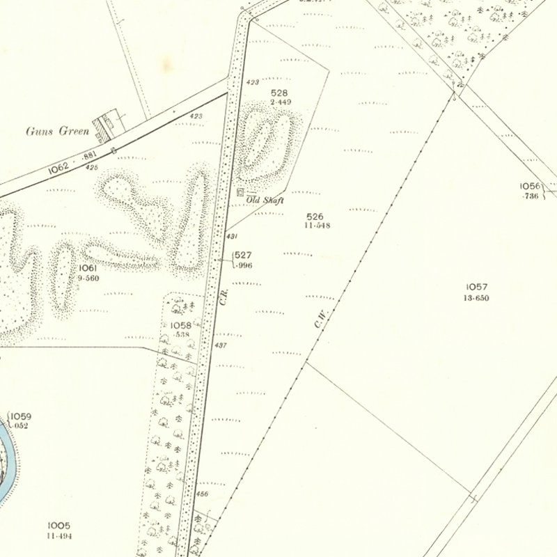 Grange No.3 pit, 25" OS map c.1895, courtesy National Library of Scotland