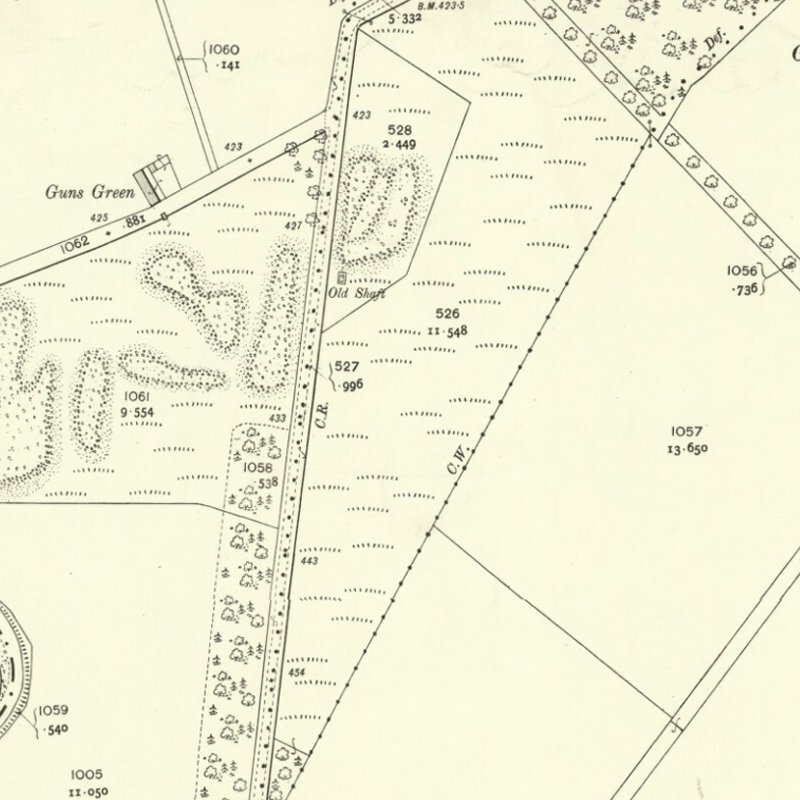 Grange No.3 pit, 25" OS map c.1907, courtesy National Library of Scotland