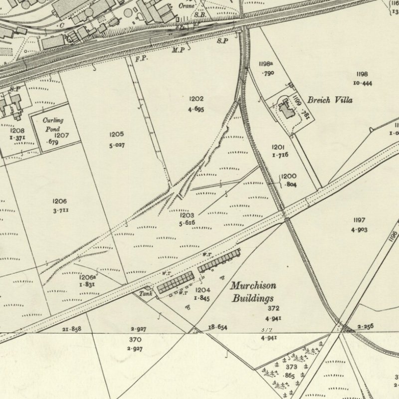 Muirhall No.16 Coal Mine - 25" OS map c.1907, courtesy National Library of Scotland