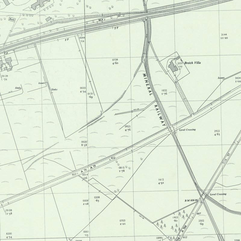 Muirhall No.16 Coal Mine - 1:2,500 OS map c.1959, courtesy National Library of Scotland
