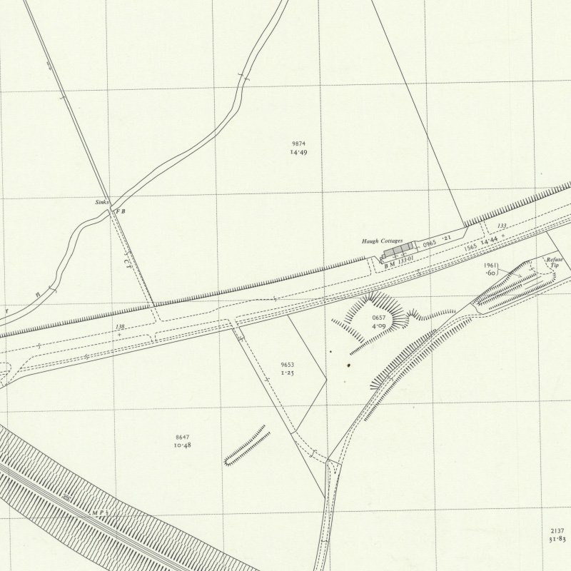 Newliston No.29 Mine - 1:2,500 OS map c.1963, courtesy National Library of Scotland