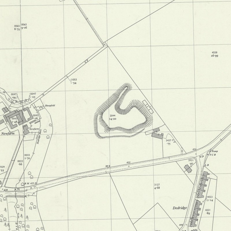 Newfarm No.3 & 4 Mines - 1:2,500 OS map c.1963, courtesy National Library of Scotland