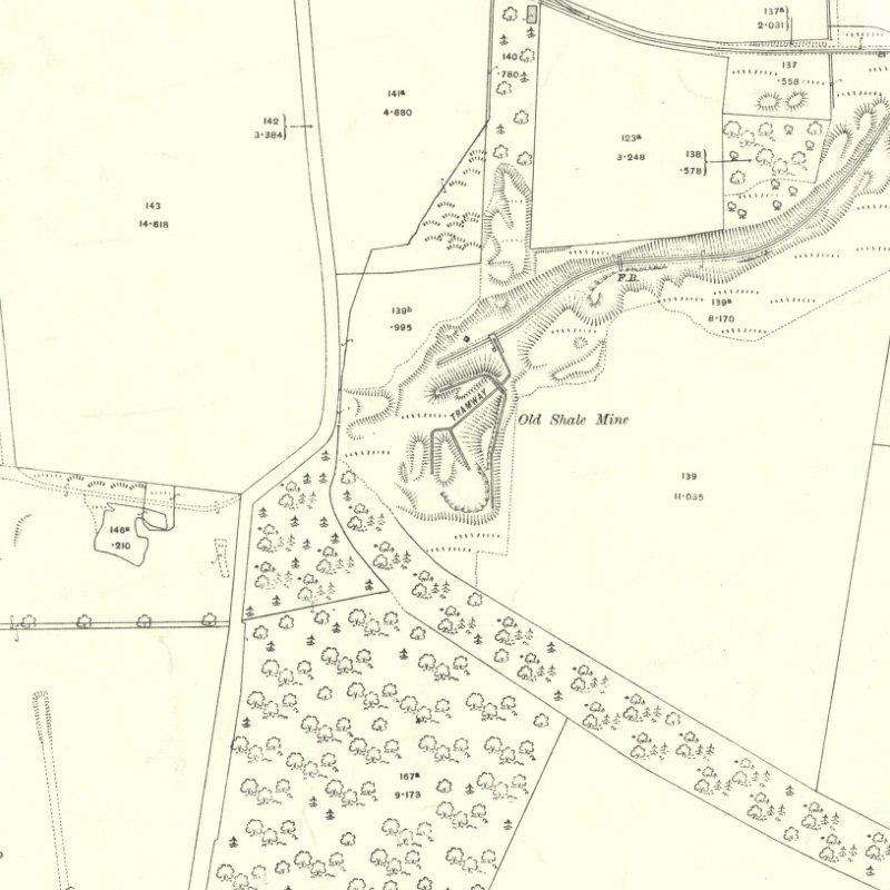 Ochiltree No.2 Mine - 25" OS map c.1906, courtesy National Library of Scotland