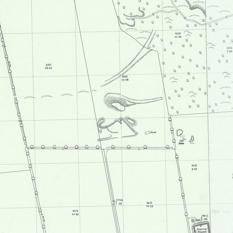 Ochiltree No.2 Mine - 1:2,500 OS map c.1955, courtesy National Library of Scotland