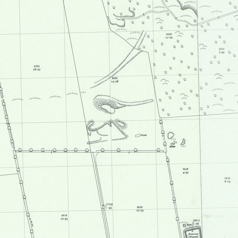 Ochiltree No.6 Mine - 1:2,500 OS map c.1955, courtesy National Library of Scotland