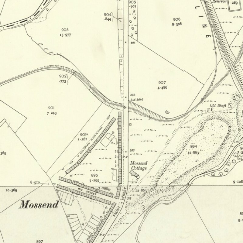 Polbeth No.10 Pit - 25" OS map c.1907, courtesy National Library of Scotland