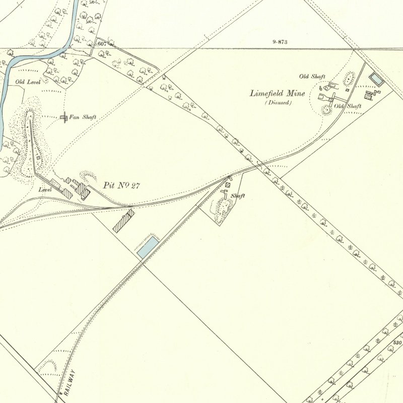 Polbeth No.31 Mine - 25" OS map c.1895, courtesy National Library of Scotland