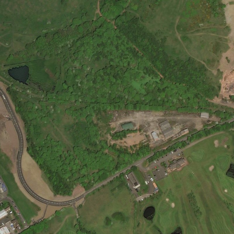Pumpherston No.2 Mine - Aerial, courtesy National Library of Scotland