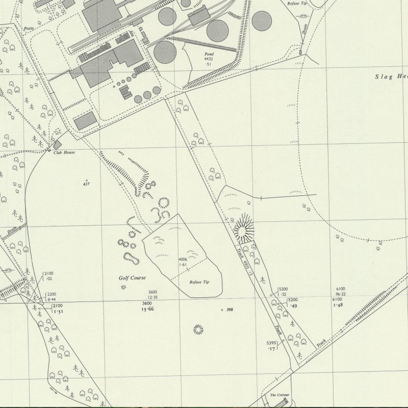 Pumpherston No.3 Mine - 1:2,500 OS map c.1955, courtesy National Library of Scotland