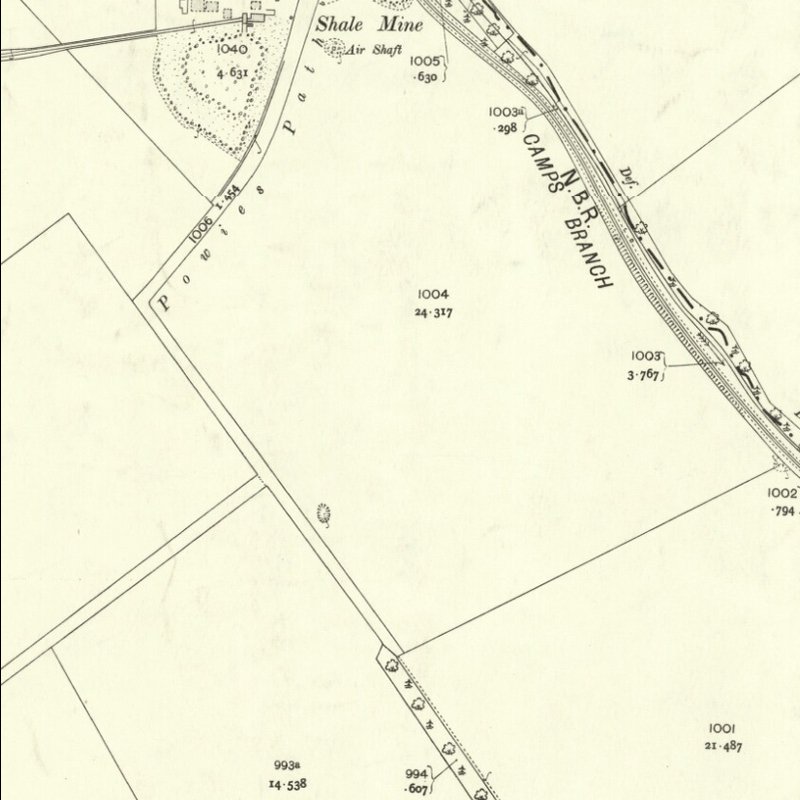 Pumpherston No.6 Mine - 25" OS map c.1907, courtesy National Library of Scotland