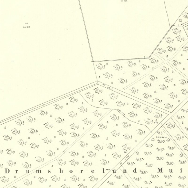 Roman Camp No.7 Mine - 25" OS map c.1916, courtesy National Library of Scotland