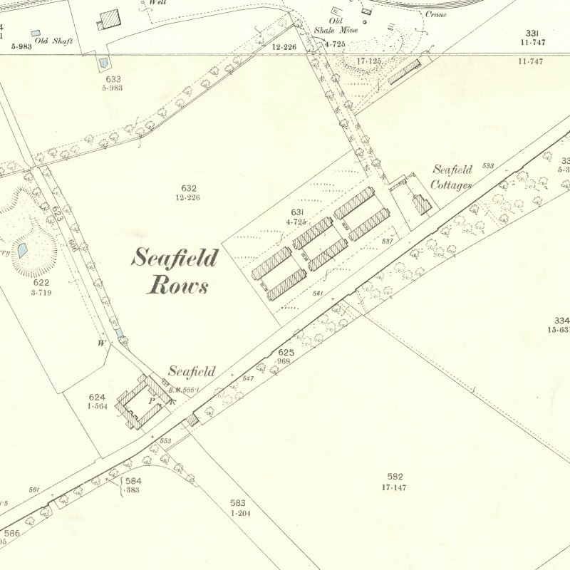 Seafield No.3 Mine - 25" OS map c.1897, courtesy National Library of Scotland