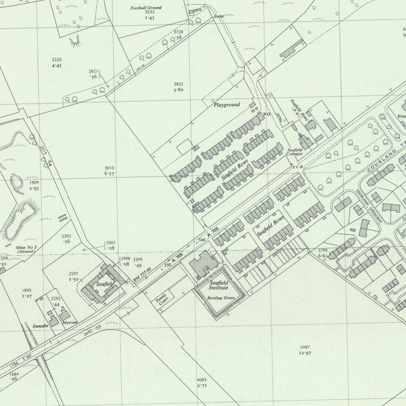 Seafield No.3 Mine - 1:2,500 OS map c.1959, courtesy National Library of Scotland