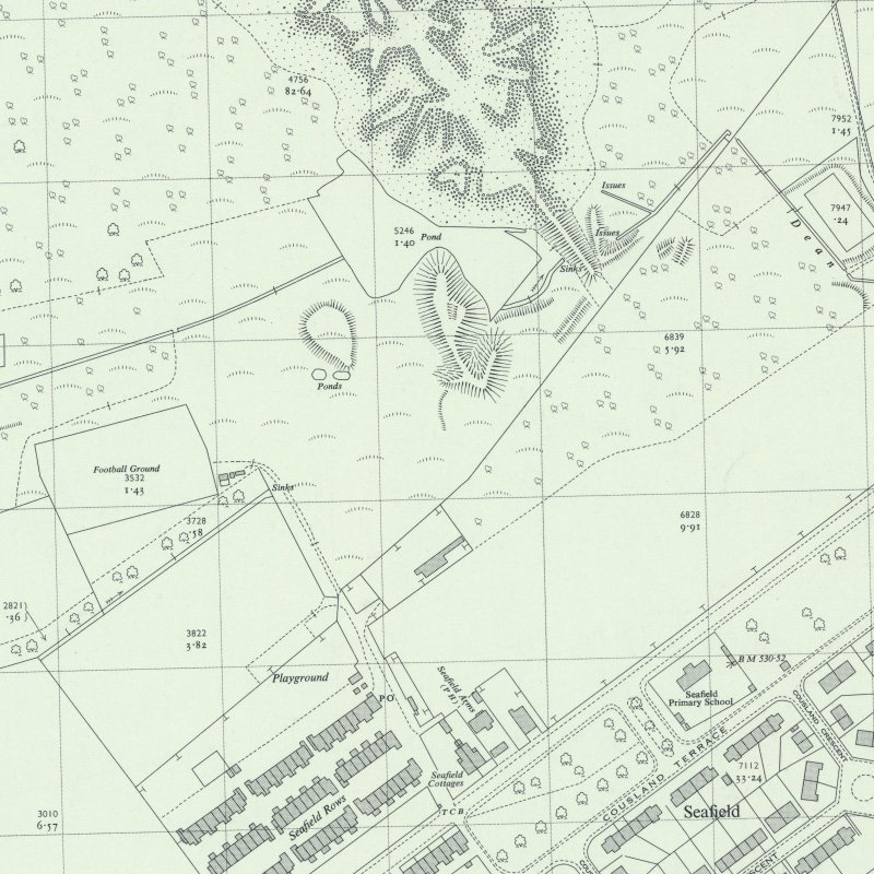 Seafield Coal Mine - 1:2,500 OS map c.1959, courtesy National Library of Scotland