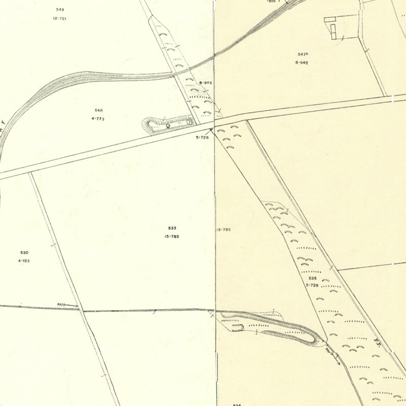 Strathbrock Collieries Site No.1 (Newbigging Pit?) - 25" OS map c.1916, courtesy National Library of Scotland