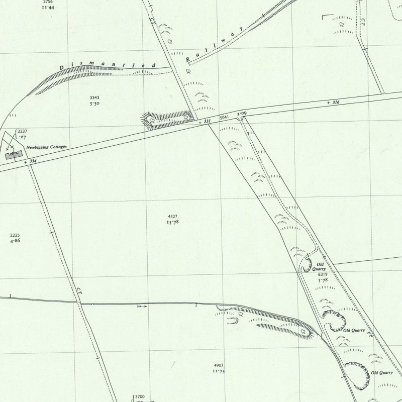 Strathbrock Collieries Site No.1 (Newbigging Pit?) - 1:2,500 OS map c.1955, courtesy National Library of Scotland