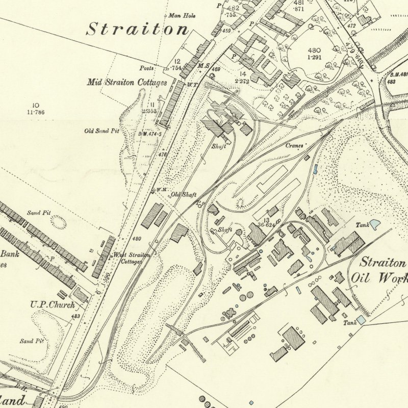 Straiton No.3 Pit & No.3 Mine - 25" OS map c.1894, courtesy National Library of Scotland