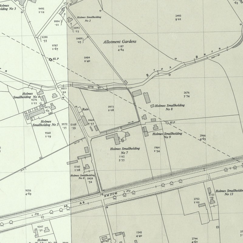 Strathbrock Collieries Site No.5 (Goschen Pit?) - 1:2,500 OS map c.1955, courtesy National Library of Scotland